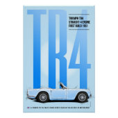 Triumph TR4 Perfect Poster (Voorkant)