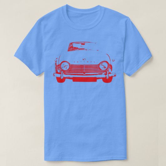 Triumph TR4A jaren 60 Britse klassiek monoblock ro T-shirt (Design voorkant)