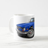 Triumph TR6 Blue Car Koffiemok (Voorkant links)