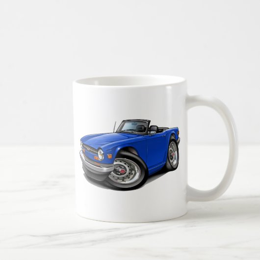 Triumph TR6 Blue Car Koffiemok (Rechts)