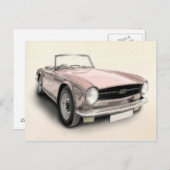 Triumph TR6 Briefkaart (Voorkant / Achterkant)