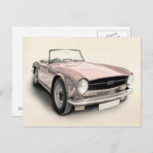 Triumph TR6 Briefkaart (Voorkant / Achterkant)