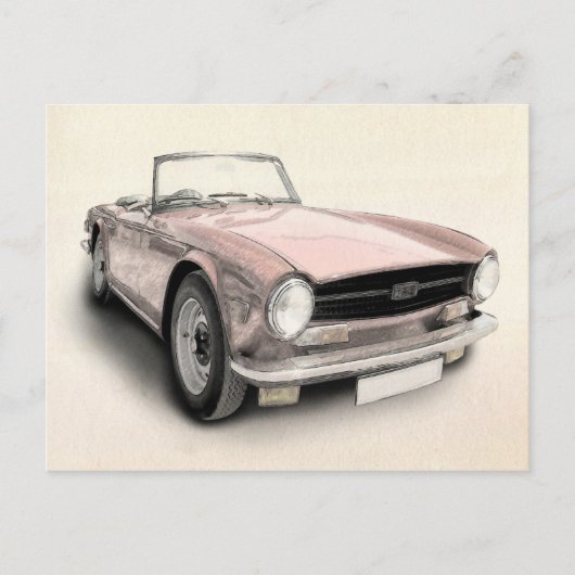 Triumph TR6 Briefkaart (Voorkant)