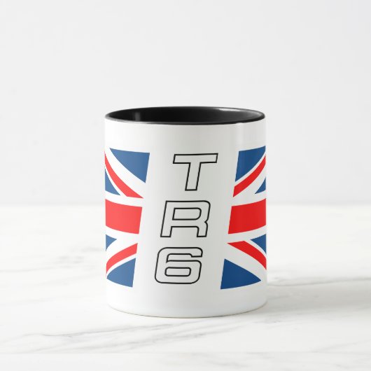 Triumph TR6 Flag logo Mok (Midden)