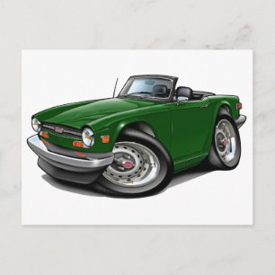 Triumph TR6 Green Car Briefkaart