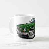 Triumph TR6 Green Car Koffiemok (Voorkant links)