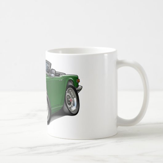 Triumph TR6 Green Car Koffiemok (Rechts)