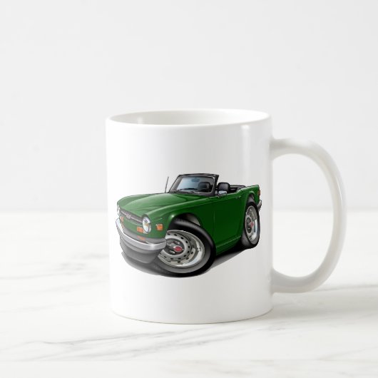 Triumph TR6 Green Car Koffiemok (Rechts)