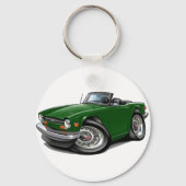 Triumph TR6 Green Car Sleutelhanger (Voorkant)