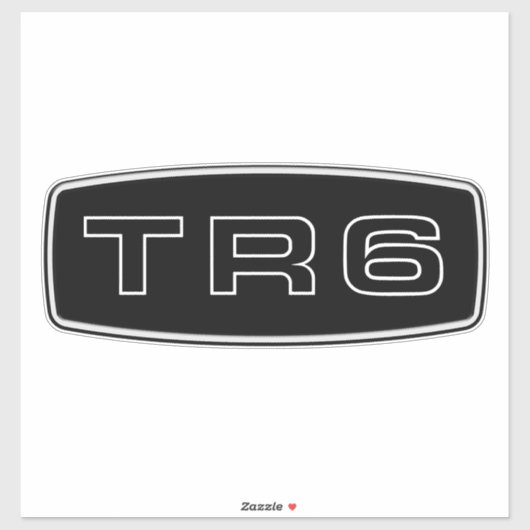 Triumph TR6 Grille Logo Sticker (Vel)