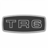 Triumph TR6 Grille Logo Sticker (Voorkant)