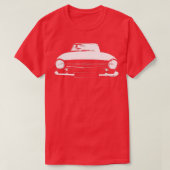 Triumph TR6 klassiek Brits autowitte blok T-shirt (Design voorkant)