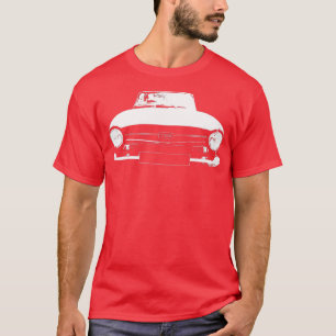 Triumph TR6 klassiek Brits autowitte blok T-shirt