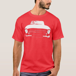 Triumph TR6 klassiek Brits autowitte blok T-shirt