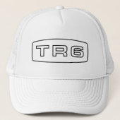 Triumph TR6 Logo (zwart) Trucker Pet (Voorkant)