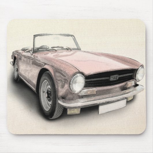 Triumph TR6 Muismat (Voorkant)