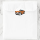 Triumph TR6 Oranje auto Ronde Sticker (Tas)