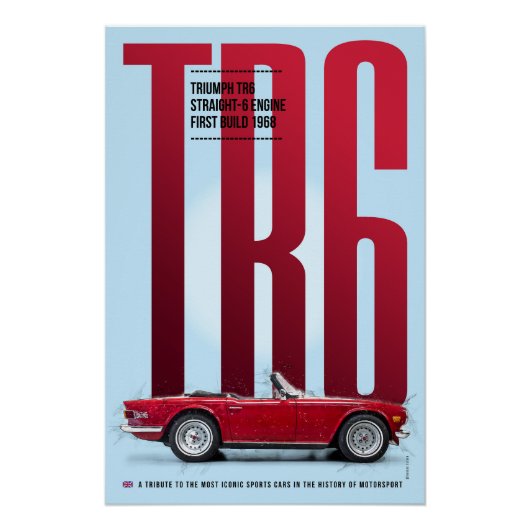Triumph TR6 Perfect Poster (Voorkant)