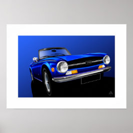 Triumph TR6 Poster