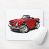 Triumph TR6 Red Car Muismat (Met muis)