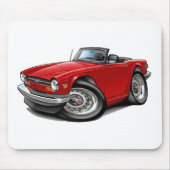 Triumph TR6 Red Car Muismat (Voorkant)