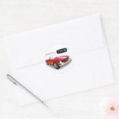 Triumph TR6 Ronde Sticker (Envelop)