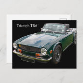 Triumph TR6 sportwagen Briefkaart (Voorkant / Achterkant)