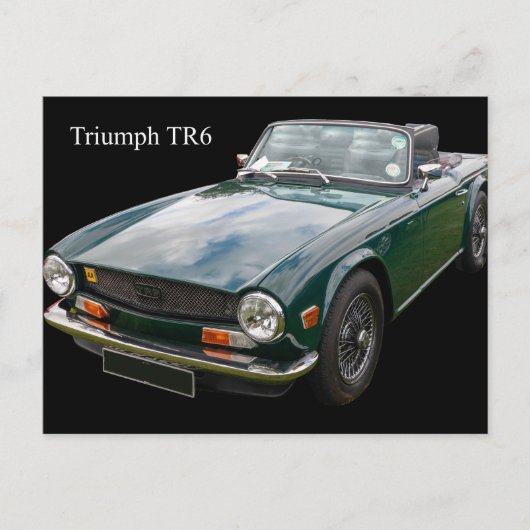 Triumph TR6 sportwagen Briefkaart (Voorkant)