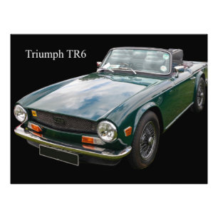 Triumph TR6 sportwagen Foto Afdruk