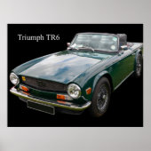 Triumph TR6 sportwagen Poster (Voorkant)