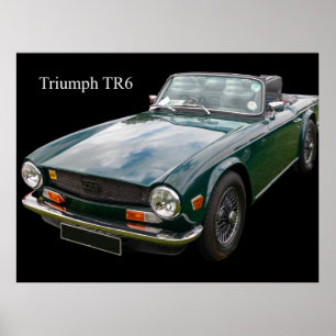 Triumph TR6 sportwagen Poster