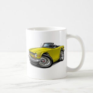 Triumph TR6 Yellow Car Koffiemok