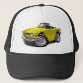 Triumph TR6 Yellow Car Trucker Pet (Voorkant)