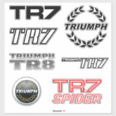 Triumph TR7 Badging Thema Sticker (Vel)
