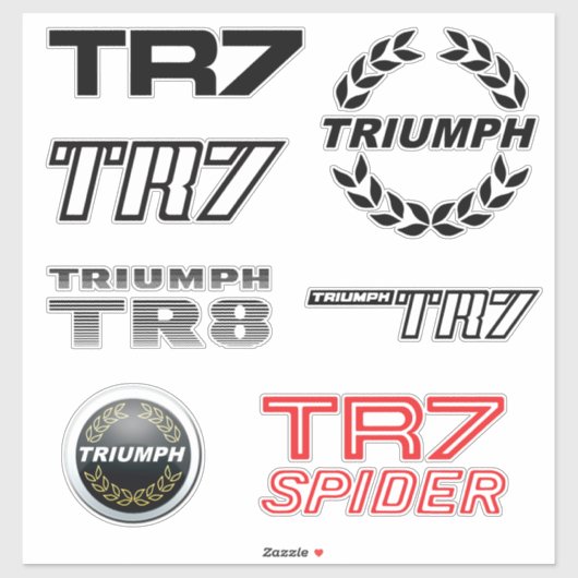 Triumph TR7 Badging Thema Sticker (Vel)