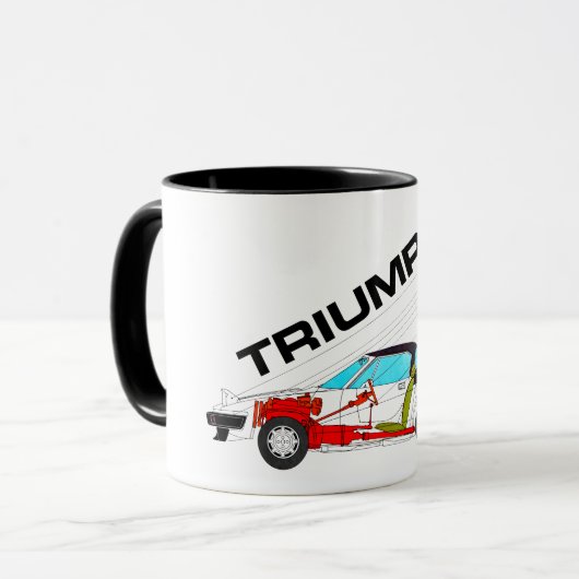 Triumph TR7 Drophead Specification Mok (Voorkant links)