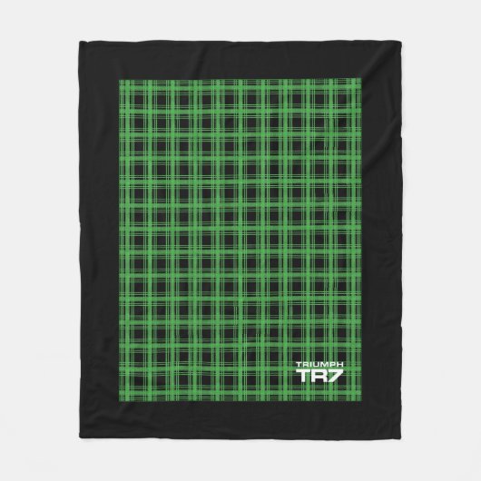 Triumph TR7 - Green Tartan / Pset Fleece Blanket (Voorkant)