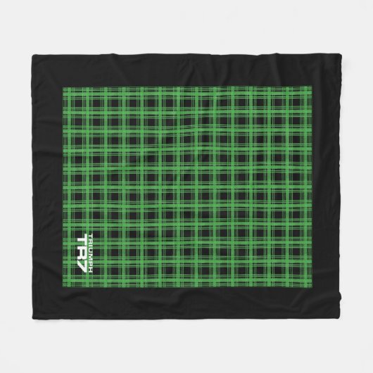 Triumph TR7 - Green Tartan / Pset Fleece Blanket (Voorkant (Horizontaal))