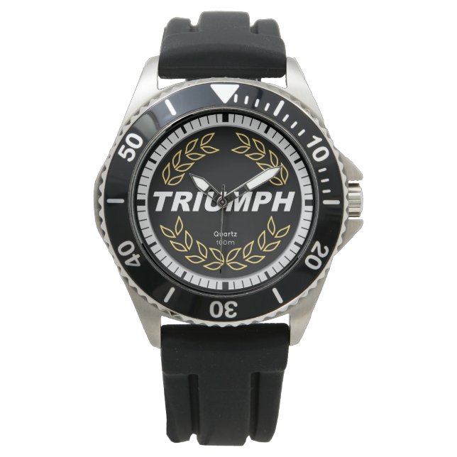 Triumph TR7 Laurel Wreath Watch Horloge (Voorkant)