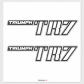 Triumph TR7 Logo - Vroege auto's Sticker (Vel)