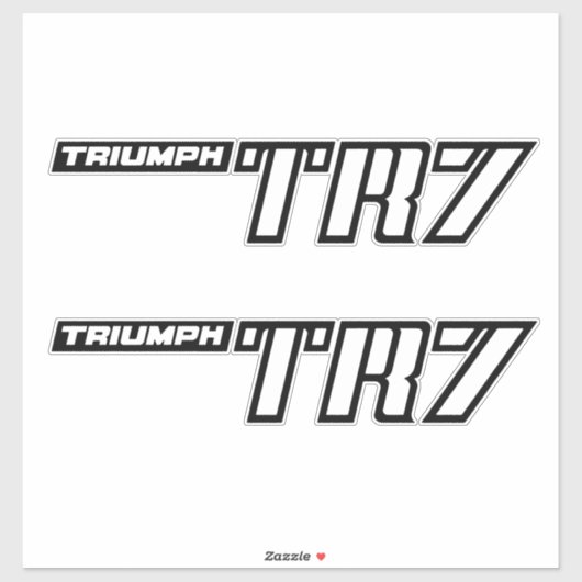 Triumph TR7 Logo - Vroege auto's Sticker (Vel)