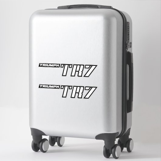 Triumph TR7 Logo - Vroege auto's Sticker (Koffer)