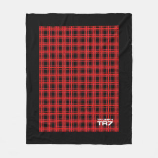 Triumph TR7 - Red Tartan / Pset Fleece Deken