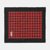 Triumph TR7 - Red Tartan / Pset Fleece Deken (Voorkant (Horizontaal))