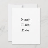 Triumph Tulips over uitnodigingen. Kies je maat. Kaart (Achterkant)