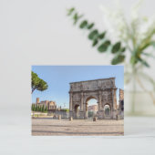 Triumphal Arch of Constantine - Rome, Italië Briefkaart (Staand voorkant)