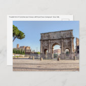 Triumphal Arch of Constantine - Rome, Italië Briefkaart (Voorkant / Achterkant)