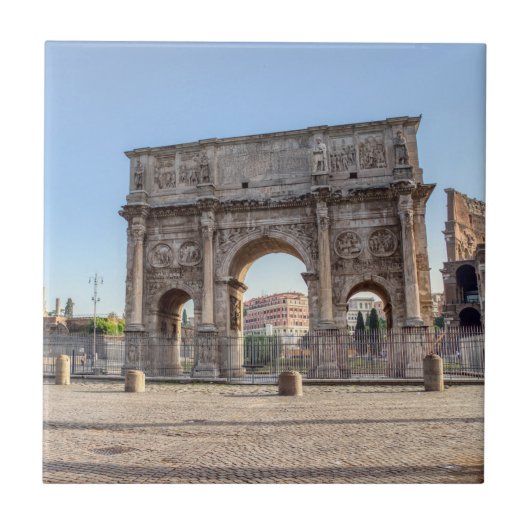 Triumphal Arch of Constantine - Rome, Italië Tegeltje (Voorkant)
