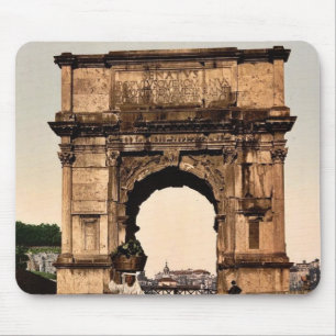 Triumphal Arch of Titus, Rome, Italië klassieke f Muismat