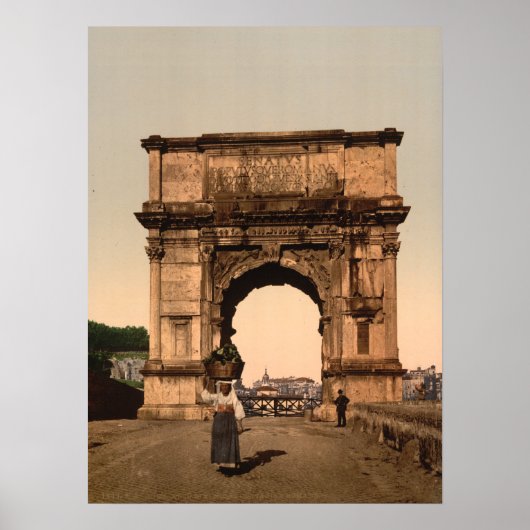 Triumphal Arch of Titus, Rome, Lazio Italië Poster (Voorkant)